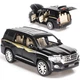 Машинка іграшкова Toyota Land Cruiser 200 моделька металева колекційна з підсвіткою фар 19 см Чорний (4116802) - зображення 1