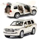Машинка іграшкова Toyota Land Cruiser 200 моделька металева колекційна з підсвіткою фар 19 см Білий (2632347) - зображення 1
