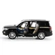 Машинка іграшкова Toyota Land Cruiser 200 моделька металева колекційна з підсвіткою фар 19 см Чорний (4116802) - зображення 4