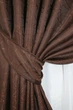 Комплект готовых штор VR-Textil Жаккард Саванна № 525ш Светло-коричневый 150х270 см 2 шт (30-266) - изображение 5