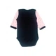 Бодик черный с розовыми рукавами Little stars MISHKA 1479 Размер 56 - изображение 2