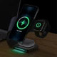 Беспроводная зарядная подставка 4в1 VIKEFON 15 Вт для IPhone, AirPods, Apple Watch, черная (72942682) - изображение 9