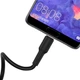 Кабель OTG\Charge BOROFONE BX30 USB to Type-C, 3A, 1m, silicone, TPE connectors, Black BX30CB - зображення 2