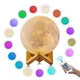 3D Нічник Місяць RGB настільний світильник нічник 3D Moon Light Lamp 15 см з акумулятором 16 кольорів з пультом - зображення 4