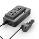 Автомобильный инвертор XO CZ011 200W (x2 USB Type-A, Type-С , DC, 5V/12V, CN/EU, LED-дисплей, прикуриватель, розетка в машину) - Черный - изображение 4