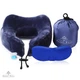 Дорожня подушка ортопедична для подорожей Royal Rest Memory Foam 27*29*15см Синя (RR-02) - зображення 1