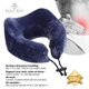 Дорожня подушка ортопедична для подорожей Royal Rest Memory Foam 27*29*15см Синя (RR-02) - зображення 3