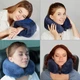 Дорожня подушка ортопедична для подорожей Royal Rest Memory Foam 28*28*13см Синя (RR-01) - зображення 11