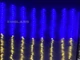 Гирлянда штора Флаг Украины 2 на 3 метра USB на 160 LED лампочек занавеска с пультом в силиконе GS-7585 - изображение 2