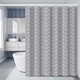 Шторка для ванной комнаты Bathlux 180 x 180 см с водоотталкивающим покрытием Серая - изображение 3