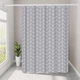 Шторка для ванной комнаты Bathlux 180 x 180 см с водоотталкивающим покрытием Серая - изображение 4