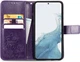 Чехол Clover для Samsung Galaxy A24 / A245 книжка кожа PU с визитницей фиолетовый - изображение 2