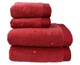 Полотенце Hobby. Microcotton Lubow/Love фуксия-70х140 - изображение 3