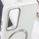 TPU чохол Bonbon Metal Style with MagSafe для Samsung Galaxy A25 5G Білий / White - зображення 5