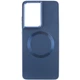 TPU чохол Bonbon Metal Style with MagSafe для Samsung Galaxy S21 Ultra Синій / Cosmos Blue - изображение 2