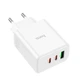 Зарядний пристрій 3 виходу HOCO C126a three-port charger 40w білий - зображення 1