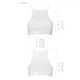 Спортивный топ с прозрачной вставкой Passion PS006 TOP S, white - изображение 5