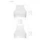 Спортивный топ с прозрачной вставкой Passion PS006 TOP XL, white - изображение 5