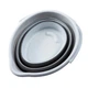 Складное ведро 10 л силиконовое MVM BIN-17 10L WHITE/GRAY - изображение 14