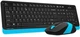 Комплект беспроводной A4Tech FG1010 Blue - изображение 4