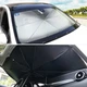 Парасолька на лобове скло в авто Car Umbrellas Чорний Сонцезахисна шторка Автомобільний козирок для захисту від сонця - изображение 6