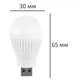 USB LED Лампочка 2 W, Портативная светодиодная лампа для павербанка, мини светильник подсветка фонарик ночник , Белая - изображение 4