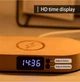 Док станция зарядка беспроводная Qi 3в1 WR08 с LED лампой и часами |5-10W, телефон, часы, наушники| Коричневый - изображение 9