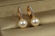 Серьги Xuping Jewelry юность с жемчугом 2 см золотистые - изображение 2