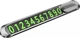 Паркувальна Карта Proove Parking Number Plate Metal Lock Dark gray (48402) - зображення 1