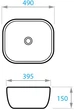 Раковина KOLLER POOL Round RN-0490-WB-MB 490х395 черная матовая - изображение 4