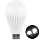 USB LED Лампочка 2 W, Набор 3 шт. Портативная лампа для павербанка светильник ночник - изображение 2