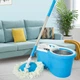Швабра с турбо отжимом и ведром с корзиной центрифугой Spin Mop 360 Голубое (D-2019090561) - изображение 1