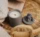 Аромасвічка CUPID SANTAL GRAY 100% WOOD WAX 165g 35h Гранд Презент NAC 1037GY - зображення 1