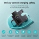 Бездротова зарядна станція 3 в 1 Hoco CQ2 15W для iPhone/Samsung/Xiaomi, для навушників, для SAM Watch | Швидка зарядка | Black | 774195 - зображення 4