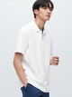 Поло длинное мужское Uniqlo 666541830 3XL Белое (1159793633) - изображение 1