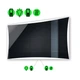 LED-зеркало 120x80см, с подогревом и двумя механическими включателями, модель Amado (Amadog200) - изображение 1