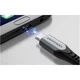 Кабель реверсивний Vention USB 2.0 — microUSB 1 м металеві конектори Black (YM0266) - зображення 3
