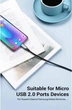 Кабель зарядний Micro USB Vention USB Cable to microUSB Fast Charging 0.5 м Black (YM0536) - зображення 3