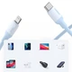 Кабель зарядний Lightning Ugreen Type-C to Lightning для швидкого заряджання 1 м Blue (US387) - зображення 6