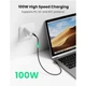 Кабель зарядный Ugreen USB Type-C угловой 5А 100W для быстрой зарядки 2 м Black (US334) - изображение 4