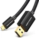 Кабель зарядний Vention Micro USB 24K для швидкого заряджання 2 м Black (YM0567) - зображення 1