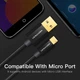 Кабель зарядний Vention Micro USB 24K для швидкого заряджання 2 м Black (YM0567) - зображення 4