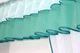Кухонний комплект VR-Textil № 00к шторка з ламбрекеном білий з бірюзовим 200х170 см (59-759) - зображення 4