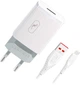 Сетевое зарядное устройство Sky Dolphin SC06V 1xUSBx2.4A + кабель microUSB White (MZP-000180) - изображение 1