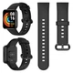 Силиконовый ремешок для Xiaomi Mi Watch Lite "Черный" (VANAX04001) - изображение 1