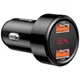 Автомобильное Зарядное Устройство 2USB Baseus with Display (6A) (CCMLC20A-01) Black - изображение 2