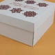 Подарункові коробки Новорічні eko-kraft 200*200*100 мм - 3 шт/уп Коробки для подарунків на Різдво з українськими мотивами "Сніжинки" - зображення 4