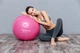 М'яч для фітнесу (фітбол) Power System PS-4011 Ø55 cm PRO Gymball Pink - изображение 3