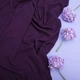 Ткань шифон креп 150 см 140 гр/м2 легкая, воздушная, матовая, для платьев, юбок, блуз, детской одежды баклажан м.п. - изображение 3