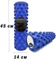 Массажный ролик-валик для МФР и йоги EasyFit Grid Roller PRO 45 см роллер-массажер для спины, ног, рук и шеи EF-2029-BL Синий (56001021) - изображение 1
